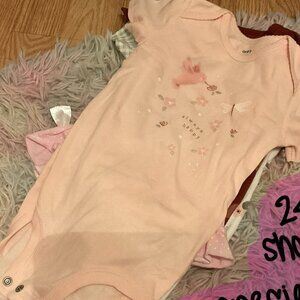 5 24 Month Short Sleeve Onesies